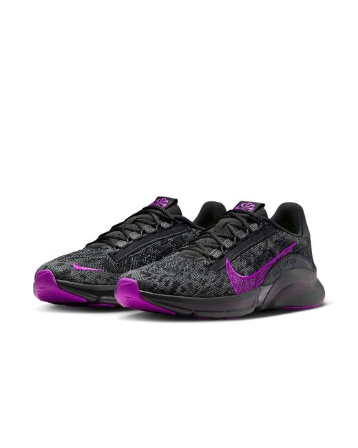 Nike Black (Wmns) Superrep Go 3 Flyknit Next Nature 'Anthracit Vivid'