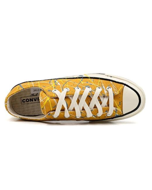 Converse Yellow Chuck 70 Low 'Paint Splatter for men