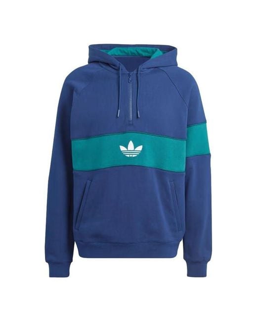 Adidas Blue Originals Hack Ny Cutline Hoodies for men
