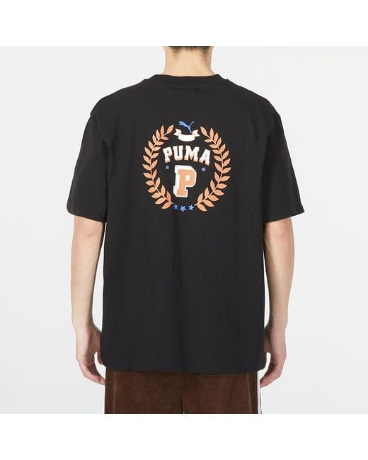 PUMA Black Sportswear Logo Tee for men