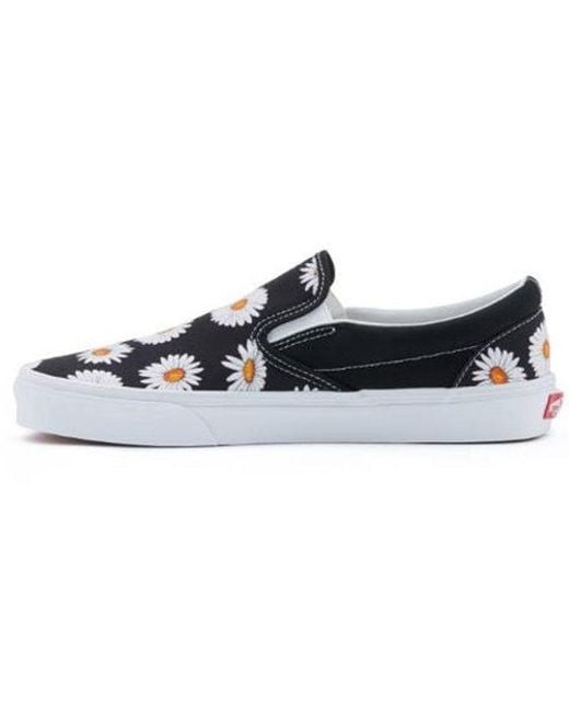 Vans Blue Daisy Slip-On 2019Ss Flower Patterns Street Style And for men