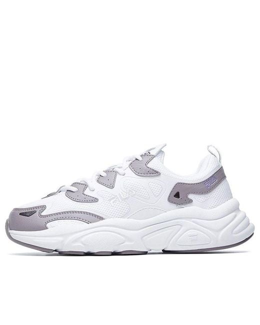 Fila White (Wmns) Line Low-Top Running Shoes