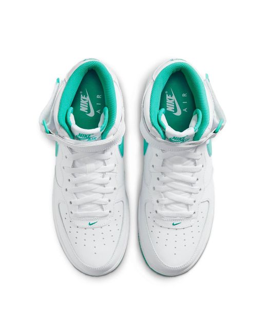 Nike Blue Air Force 1 Mid /Clear Jade' for men