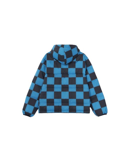 Nike Blue Lebron Grid Basketball Sports Stay Warm Hooded Down Jacket for men