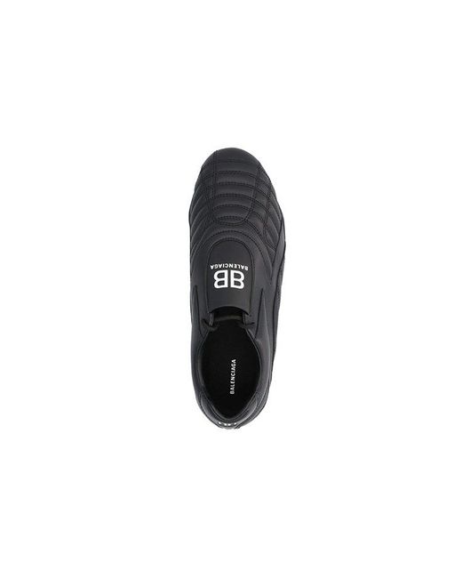 Balenciaga Black Zen Sneakers Leather' for men