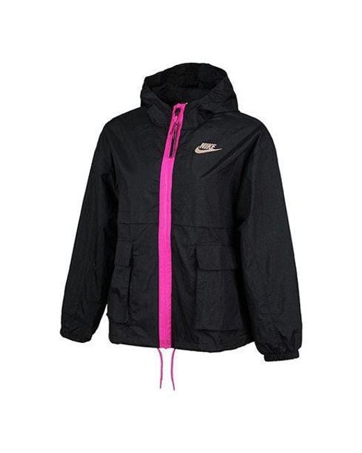 Nike Blue (Wmns) As W Sportswear Icn Clsh Jkt Jacket Wvn