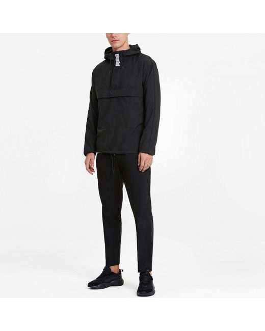 PUMA Black Full Sleeve Solid Jacket for men