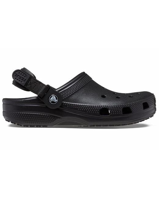 CROCSTM Black Classic Adjustable Strap Clog for men