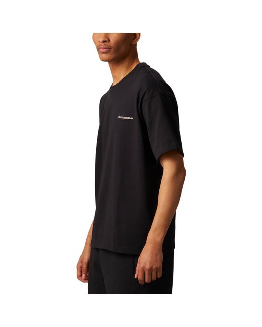 Adidas Originals X Pharrell Williams Crossover Casual Breathable Sports Solid Color Short Sleeve Black T-shirt for men