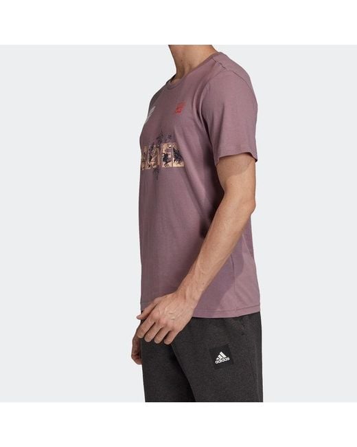 Adidas Purple X Marvel Universe Short Sleeve for men