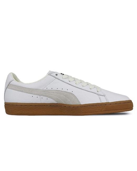 PUMA White Basket Gum Deluxe 'Gum/ for men