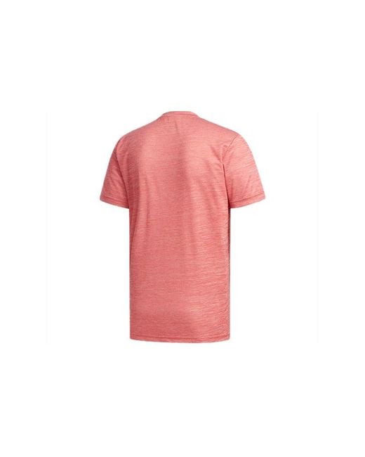 Adidas Pink Training Sports Short-Sleeve Tee for men