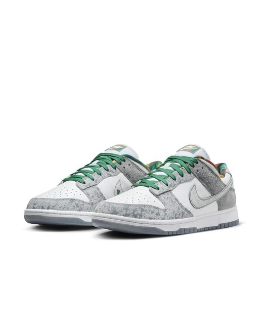 Nike Gray Dunk Low Retro Premium 'Philly' for men