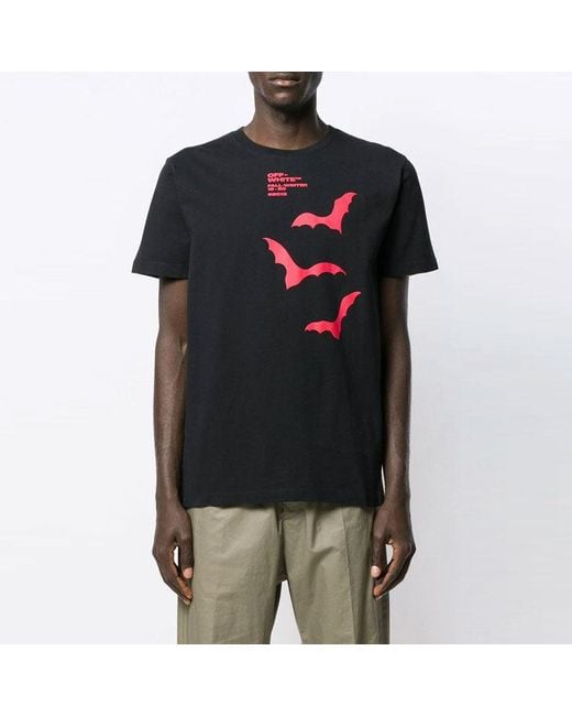 Off-White c/o Virgil Abloh Black Printing Short Sleeve Ordinary Version for men