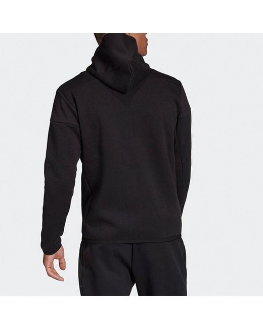 Adidas Blue Sports Stylish Zipper Hooded Jacket for men