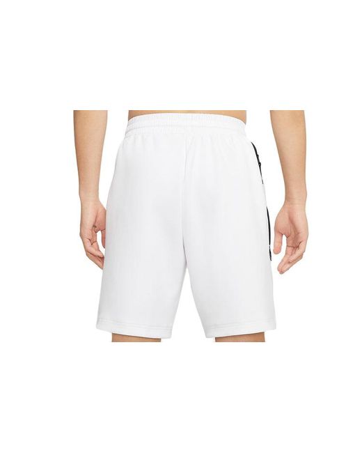 Nike White Therma Flex Exploration Basketball Shorts for men
