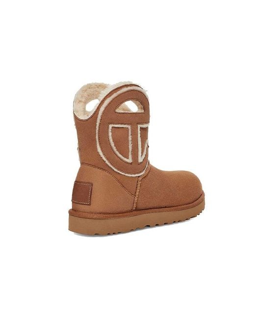 Ugg Brown X Telfar Logo Classic Mini 'Chestnut'