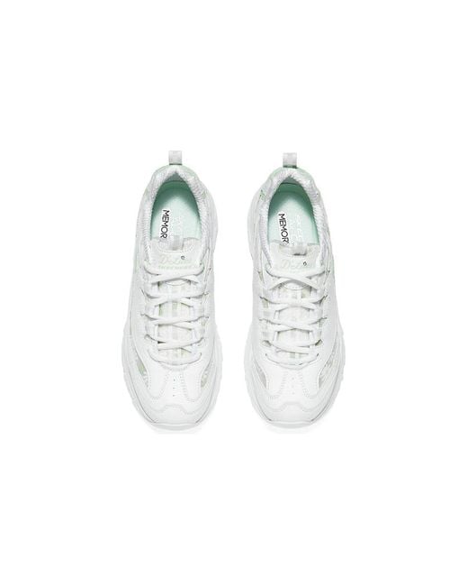 Skechers White (Wmns) Sport D'Lites 1.0