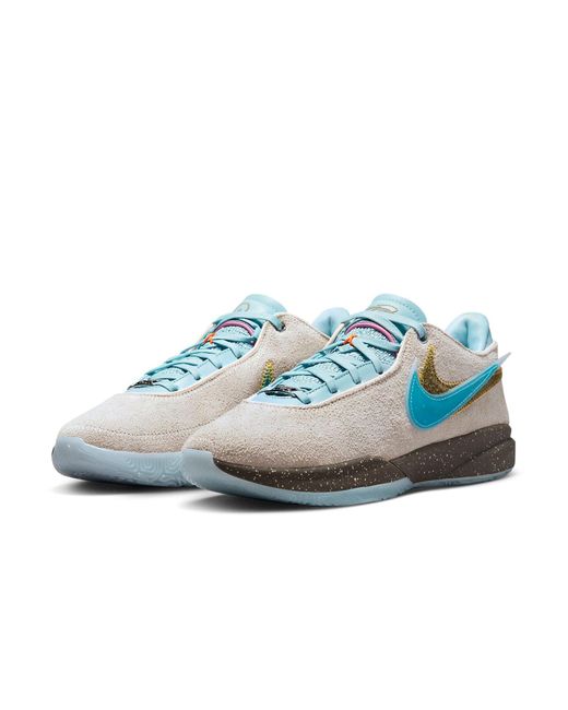 Nike Blue Lebron 20 Ep 'Unknwn Message for men
