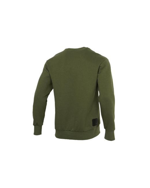 Adidas Green Wj Swt Logo Printing Sports Round Neck Pullover for men