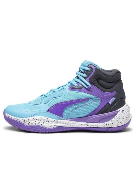 PUMA Blue Playmaker Pro Mid Glimmer Bright Aqua' for men