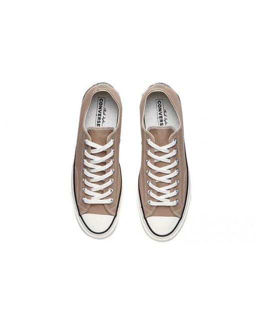 Converse Brown Chuck 70 Ox Low Tops Retro Skateboarding Shoes for men