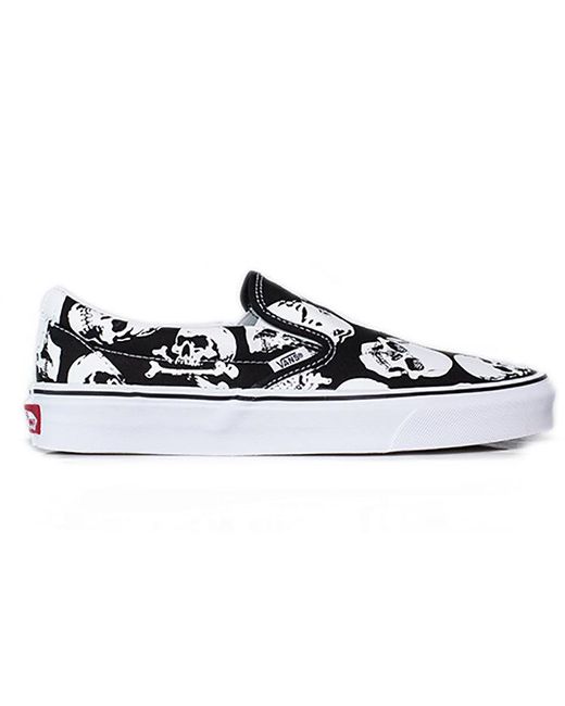 Vans White Slip-On 'Skulls' for men
