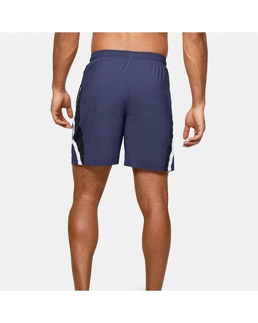 Under Armour Blue Launch Sw Branded 7 Inch Shorts for men