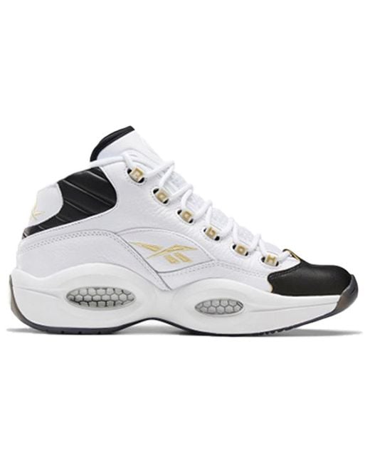 Reebok White Question Mid 'Respect My Shine' for men