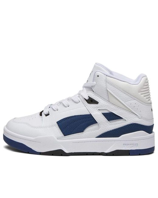 PUMA Blue Slipstream High Cracked Leather for men