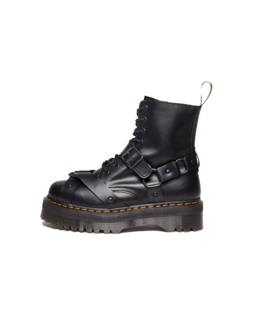 Dr. Martens Black Jadon Harness Leather Platform Boots