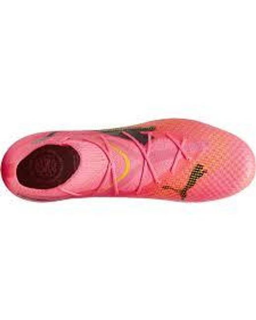 PUMA Pink Future 7 Pro Fg/Ag Lace Up Soccer Sneakers for men