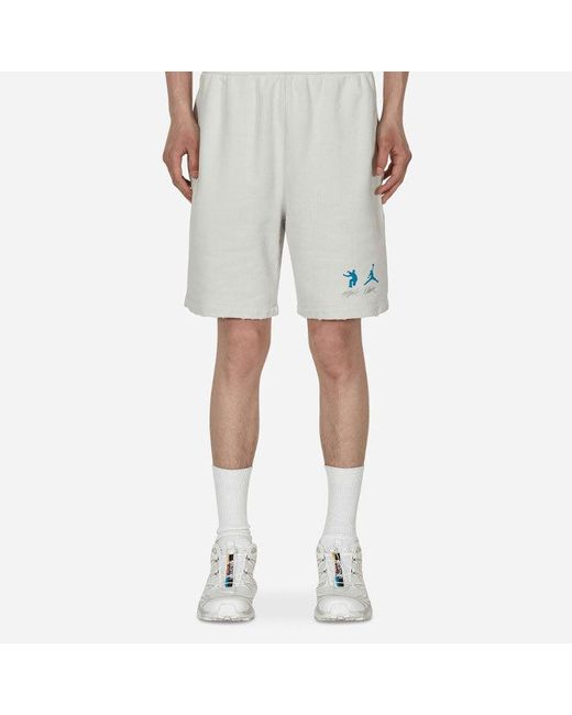 Nike Gray X Union Crossover Solid Color Logo Casual Sports Breathable Shorts Asia Edition Couple Style for men