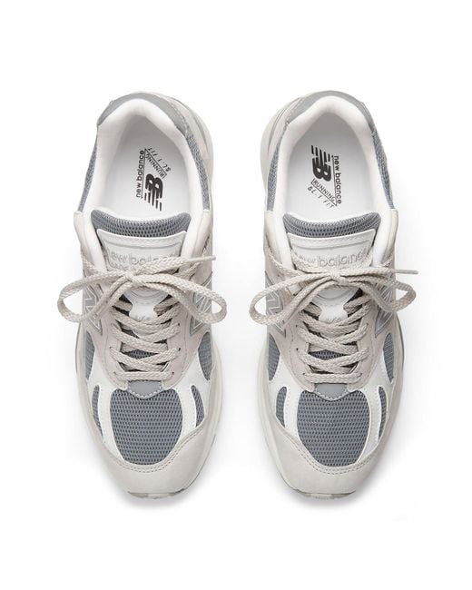 New Balance White 991 Made In The Uk for men