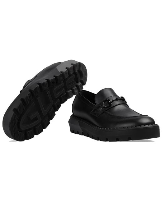 Gucci Black Horsebit Loafers 'All' for men