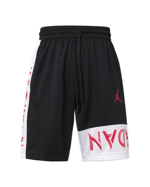 Nike Black Contrasting Colors Breathable Basketball Sports Shorts for men