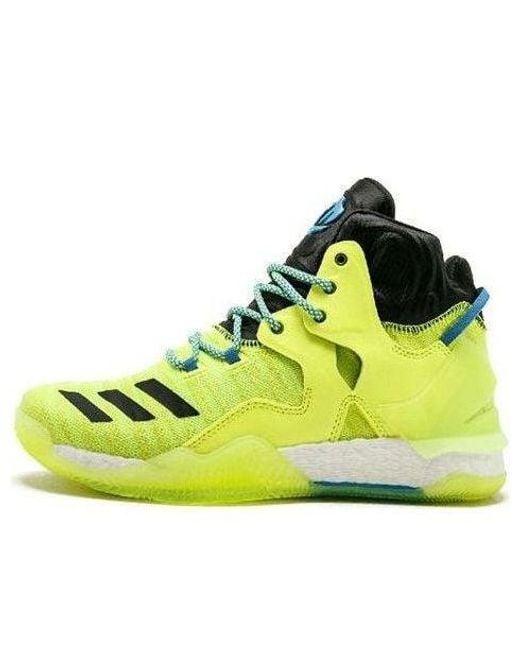 Adidas Yellow D Rose 7 Primeknit 'Volt' for men