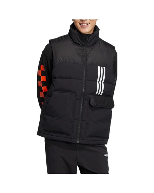 Adidas Black Util Down Vests for men