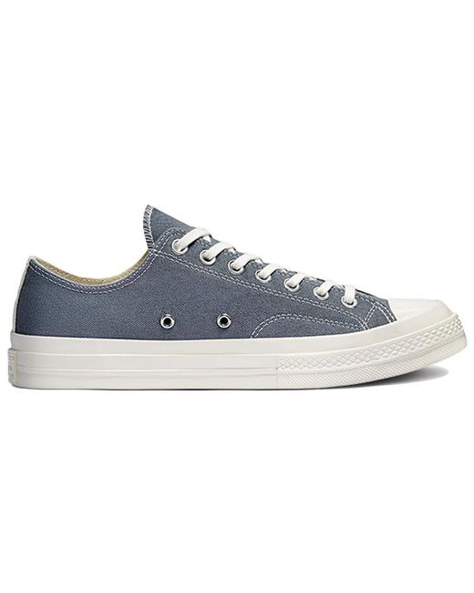 Converse Blue X Comme Des Garcons Play Chuck 70 Low 'Steel' for men