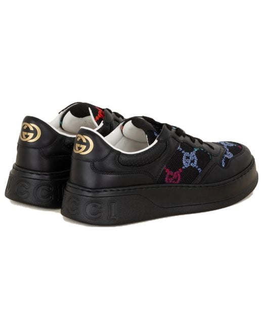 Gucci Black Chunky B Gg Sneakers