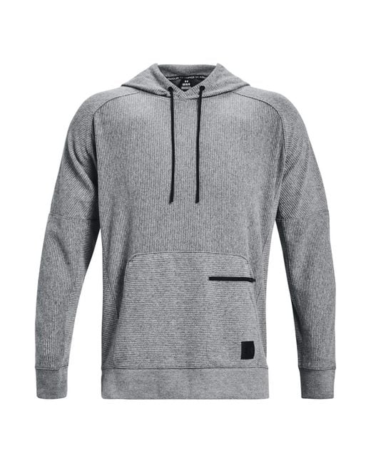Under Armour Gray Ottoman Fleece Hoodie for men