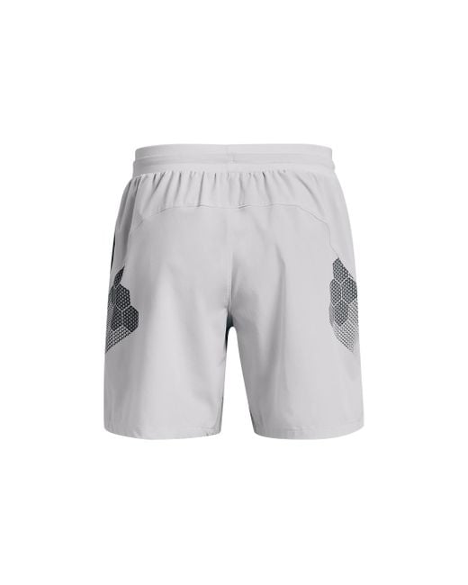 Under Armour Gray Armourprint Woven Shorts for men