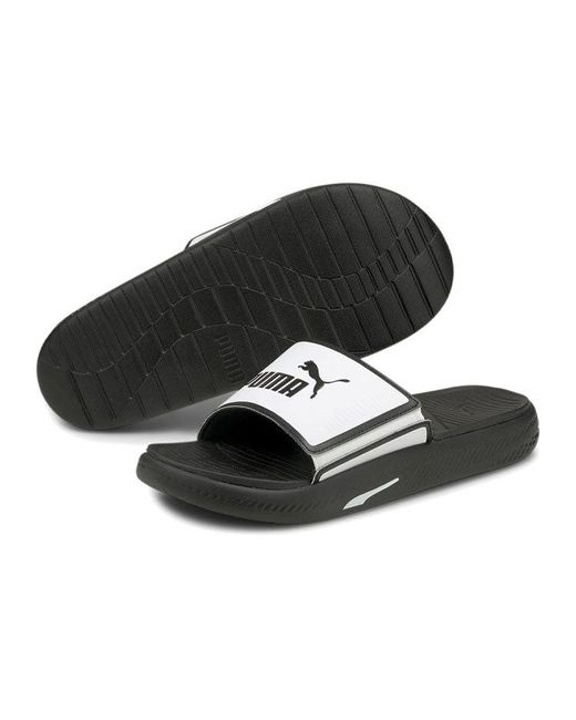 PUMA Black Softride Slide for men