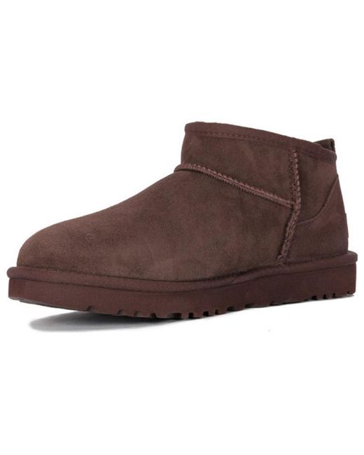Ugg Brown (Wmns) Classic Ultra Mini Boot 'Burnt Cedar'