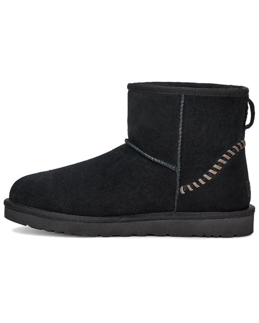Ugg Black Classic Mini Deco Suede Boot for men