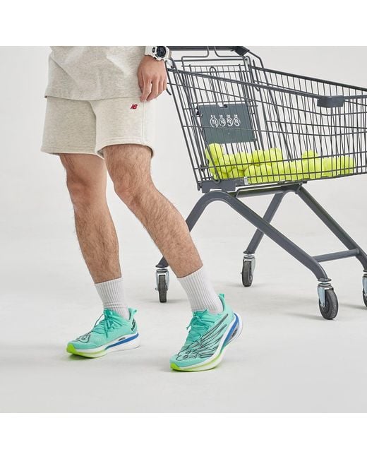 New Balance Blue Fuelcell Supercomp Elite V3 'Bright Mint' for men