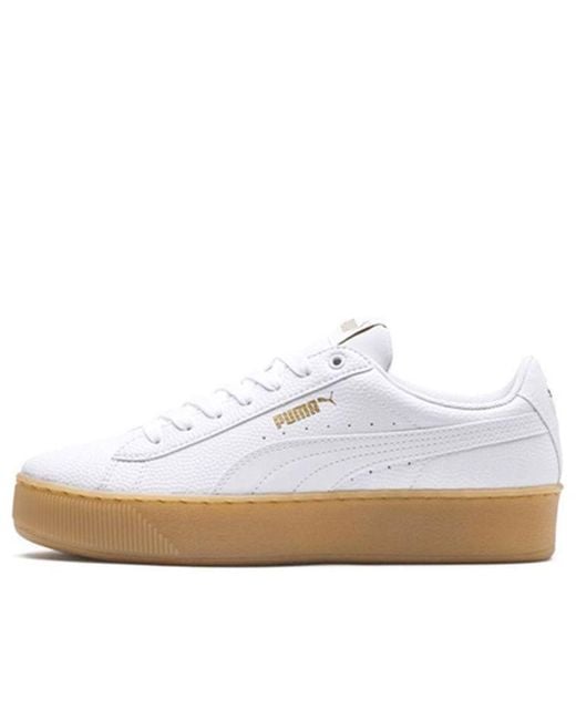 PUMA White (Wmns) Vikky Platform Gum'
