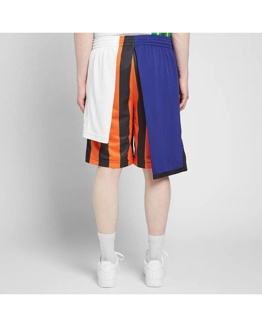 Nike Blue Lab Collection Splicing Basketball Shorts Contrasting Colors for men
