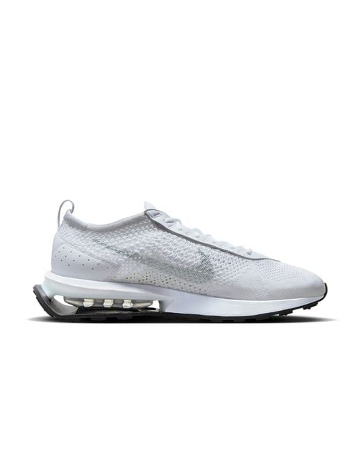Nike White Air Max Flyknit Racer Next Nature 'Pure Platinum' for men