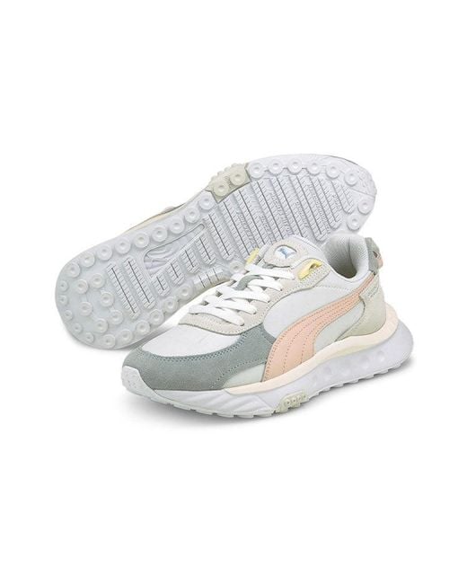 PUMA White Wild Rider Rollin Fog' for men